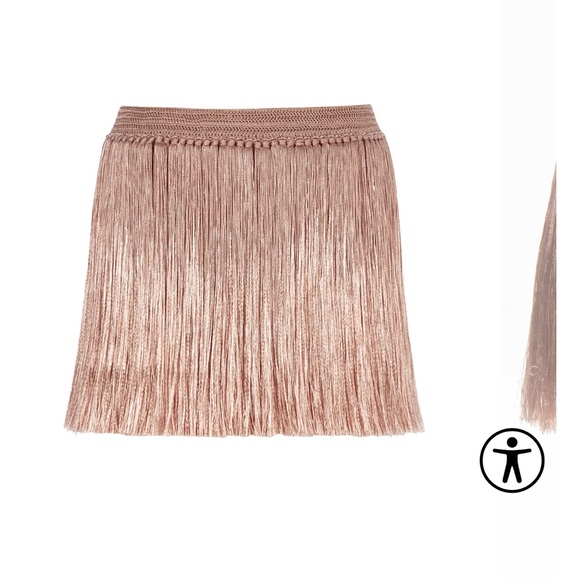 My Beachy Side Angelica Emily in Paris fringe set in blush - Picture 7 of 11